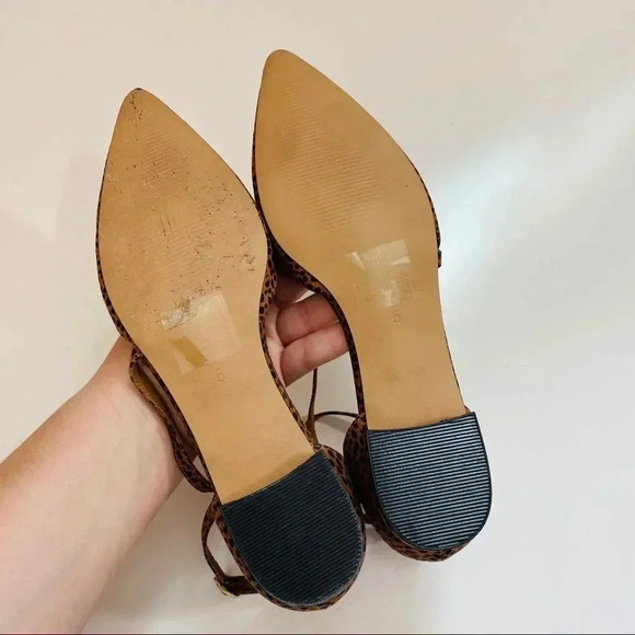 ASOS cheetah Lifetime Pointed Ballet Flats - Picture 8 of 11